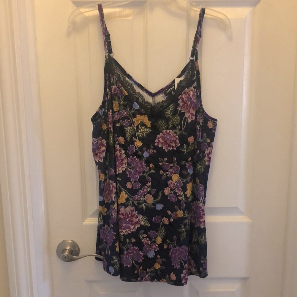Torrid NWT Floral Velvet Cami